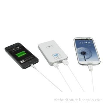 VITEBO coporation giftpower bank  6600mAh with Dual USB and LED Displa